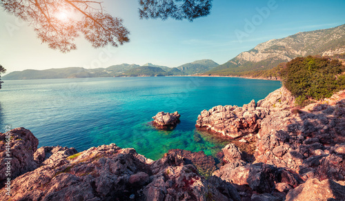 Picturesque Mediterranean seascape in Turkey