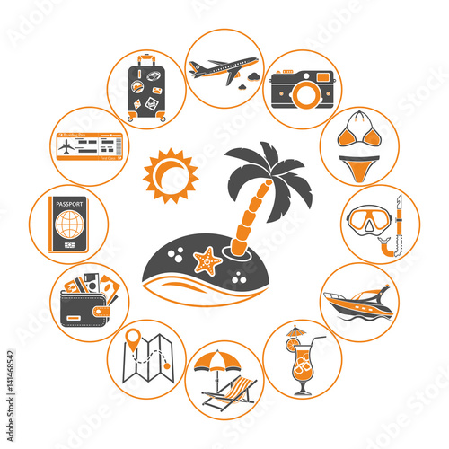 Vacation Time and Tourism Concept