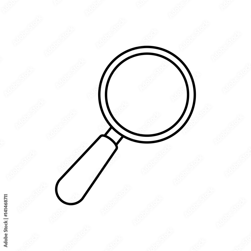 Lupe magnifying glass icon vector illustration graphic design