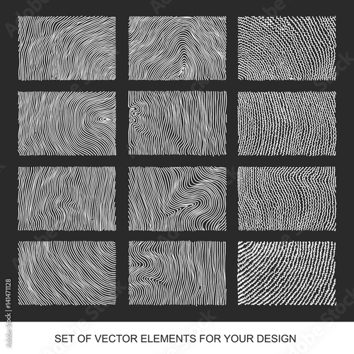 Collection of textures, brushes, graphics, design element. Hand-drawn. Abstract background. Modernistic Art.