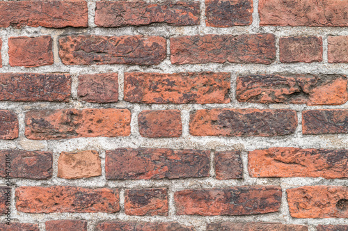 Old red brick wall - Vecchio muro di mattoni rossi