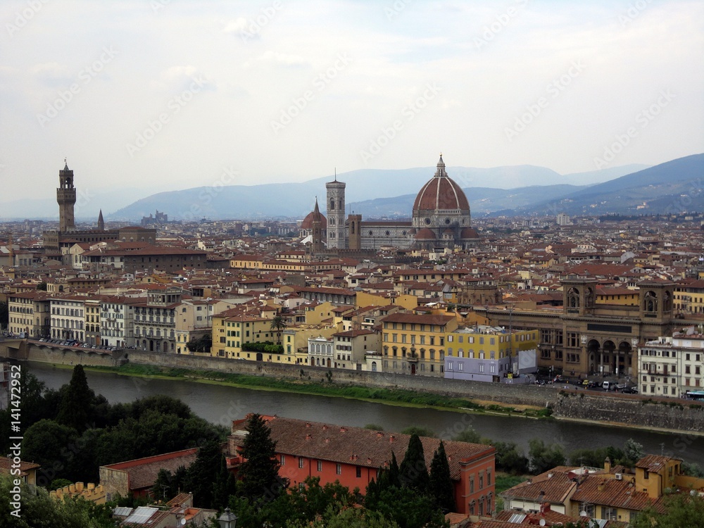 Panoramica di Firenze da Piazza Michelangelo.