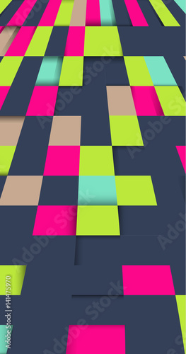 Vector, abstract background with squares, illustration