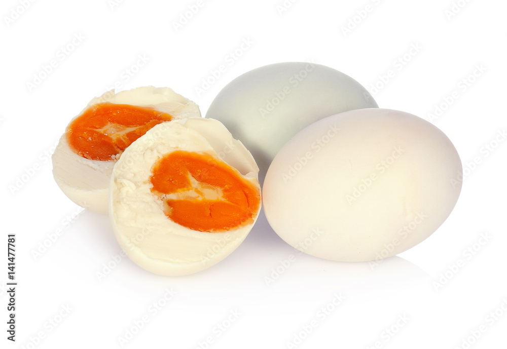 Salted egg duck isolated on white background. Salted egg duck isolated on white background.