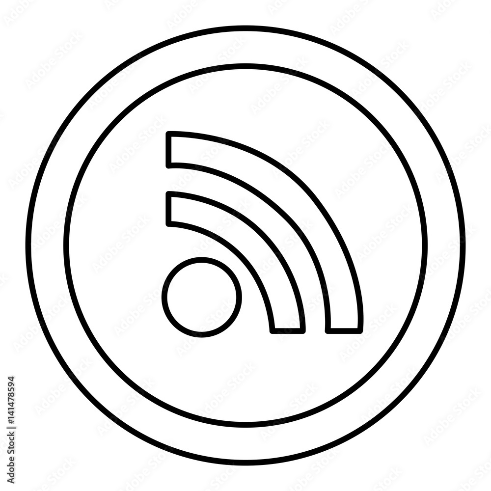 round symbol wifi connection icon, vector illustration design round symbol wifi connection icon, vector illustration design