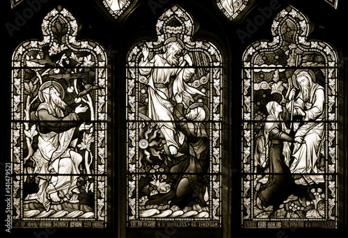 Stained Glass in Worcester Cathedral - The Byrne Window B photo