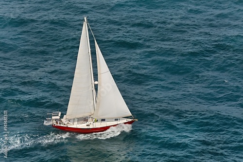 Sailing boat journey