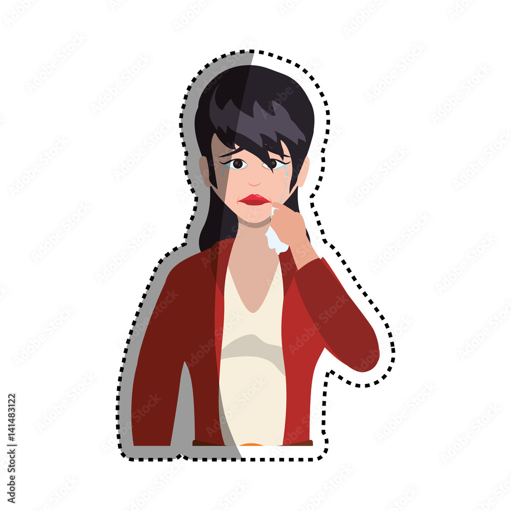 Sad cartoon face icon vector illustration graphic design Sad cartoon face icon vector illustration graphic design