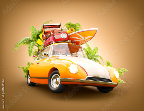 summer travel illustration