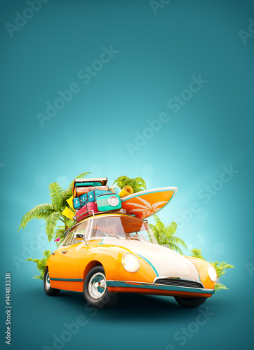 summer travel illustration