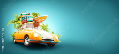 summer travel illustration