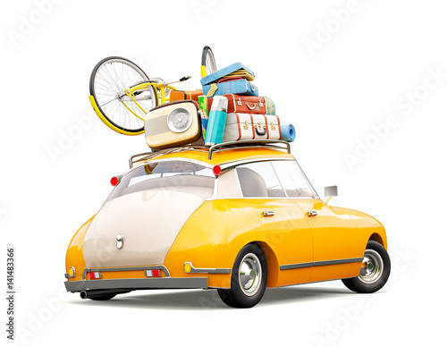 summer travel illustration