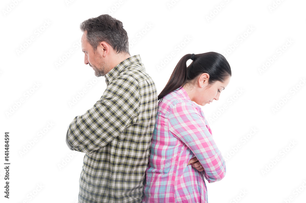 Young lovers not speaking to each other Young lovers not speaking to each other