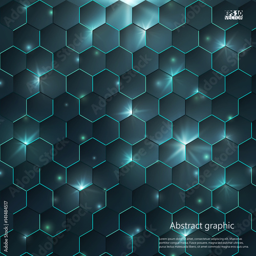 Graphic illustration with geometric pattern. Eps10 Vector illustration.
