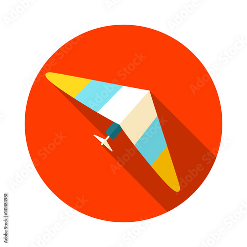 Hang Glider icon. Summer. Vacation