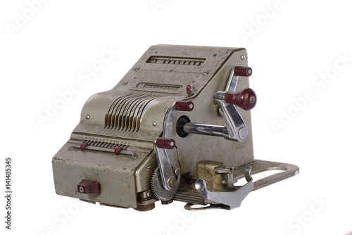the old adding machine antique calculator meta mechanism