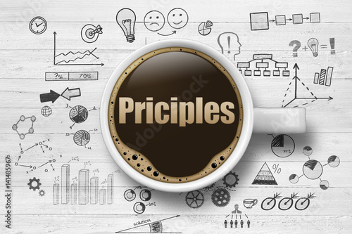 Obraz na plátně Principles / Coffeecup