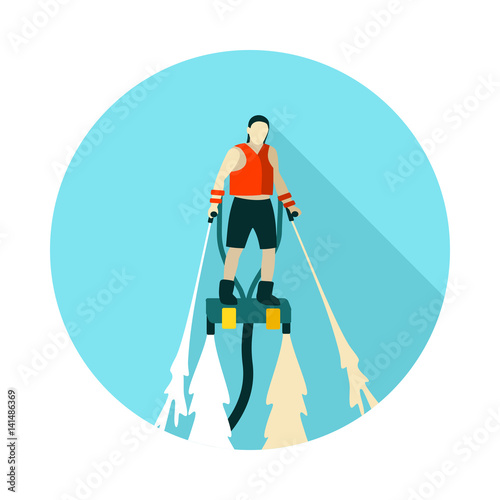 FlyBoard icon. Summer. Vacation