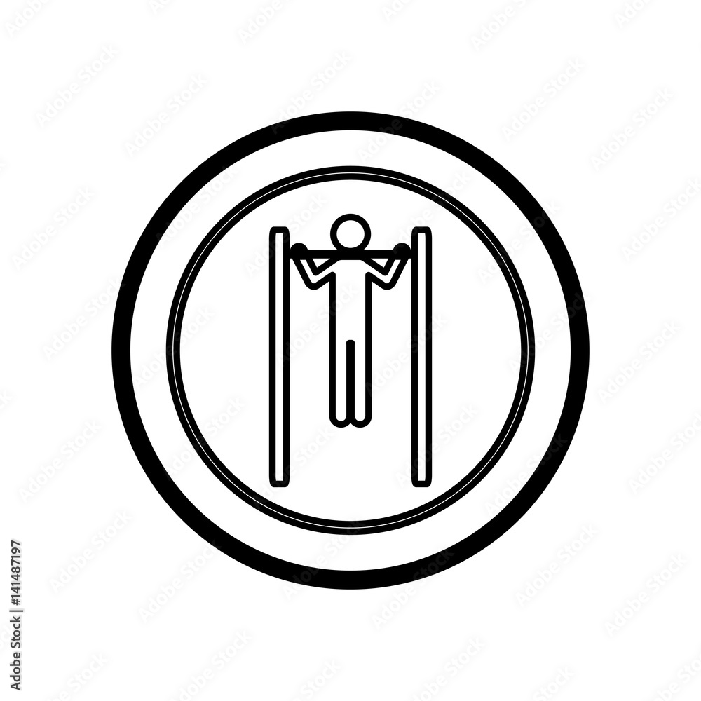 symbol person do exercise gym, vector illustration design symbol person do exercise gym, vector illustration design