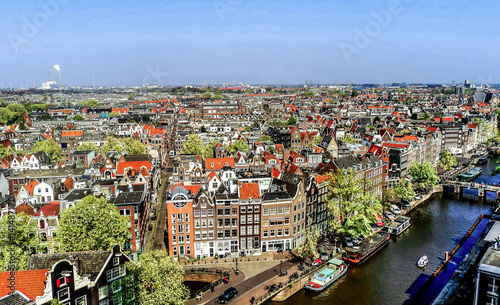Canvas Print Amsterdam, the Netherlands.