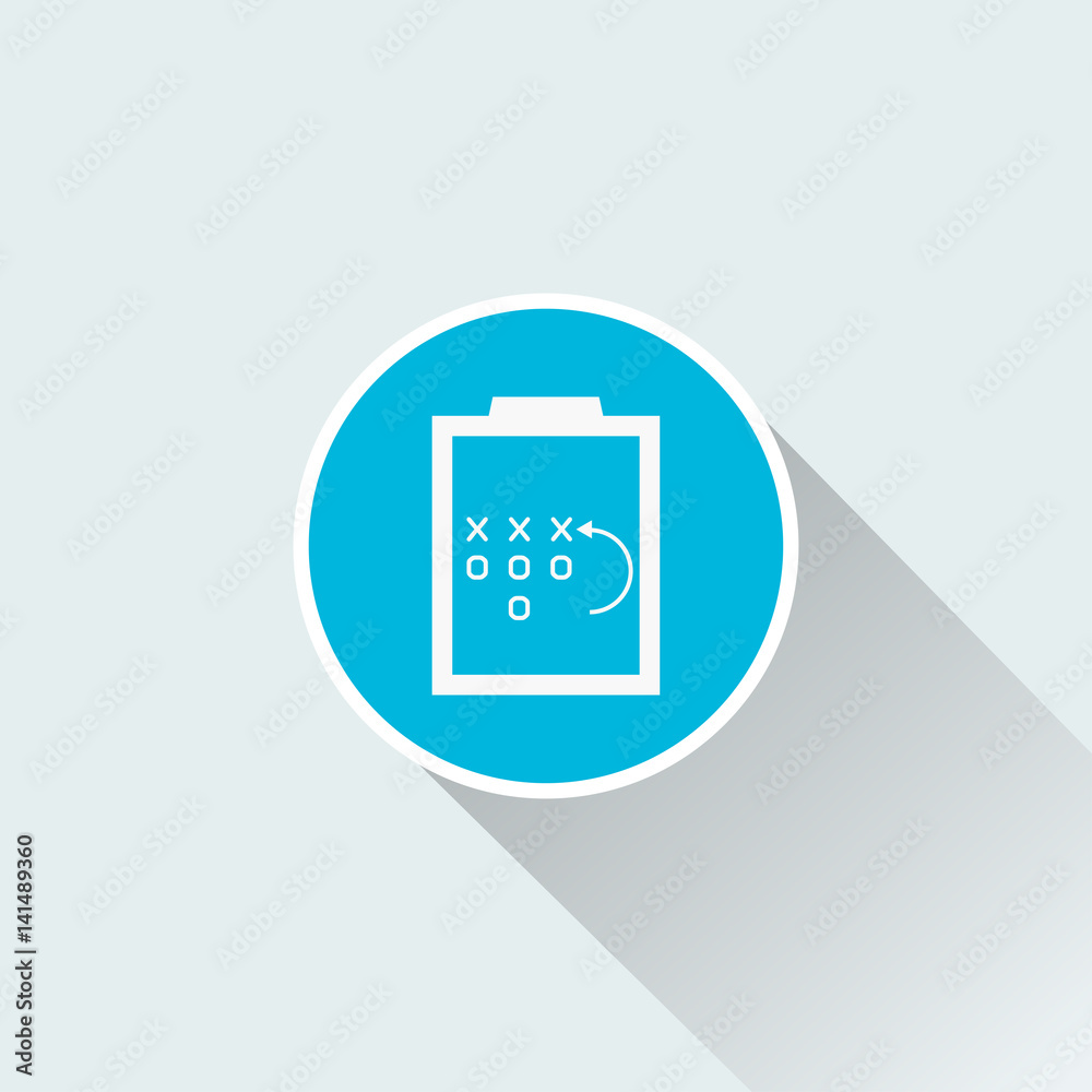 flat football plan icon flat football plan icon