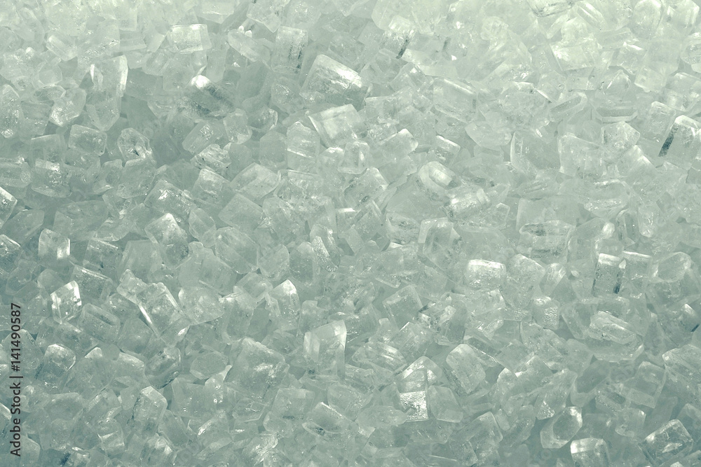 texture of white sugar crystals
