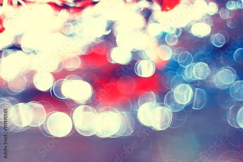 Vintage toned blurred background bokeh