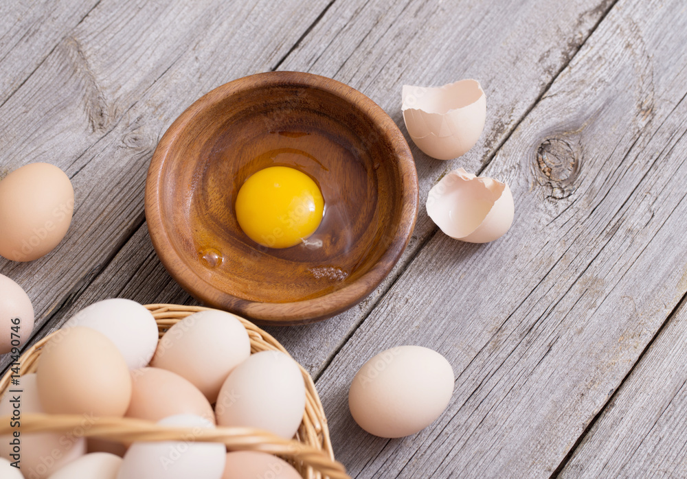 eggs on wooden background eggs on wooden background