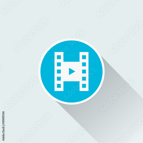 flat movie icon