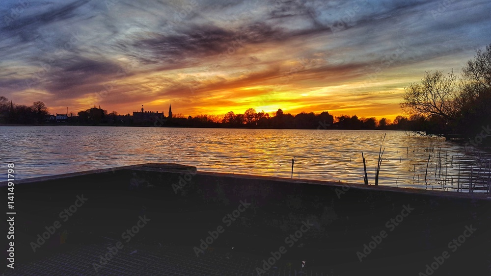 Naklejka premium Lurgan Park Sunset
