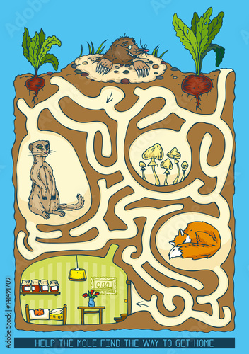 Mole Maze Game