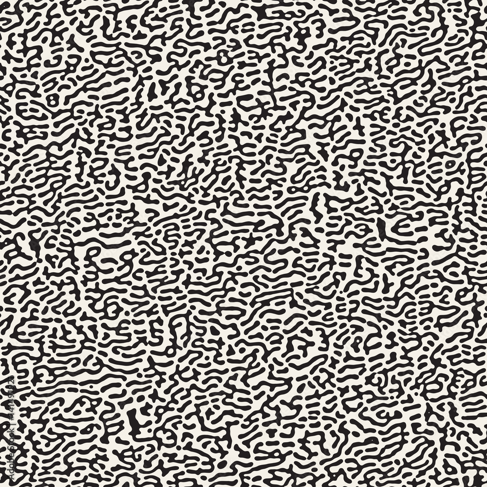 Vector Seamless Grunge Pattern. Black and White Organic Shapes. Messy Spots Texture. Vector Seamless Grunge Pattern. Black and White Organic Shapes. Messy Spots Texture.