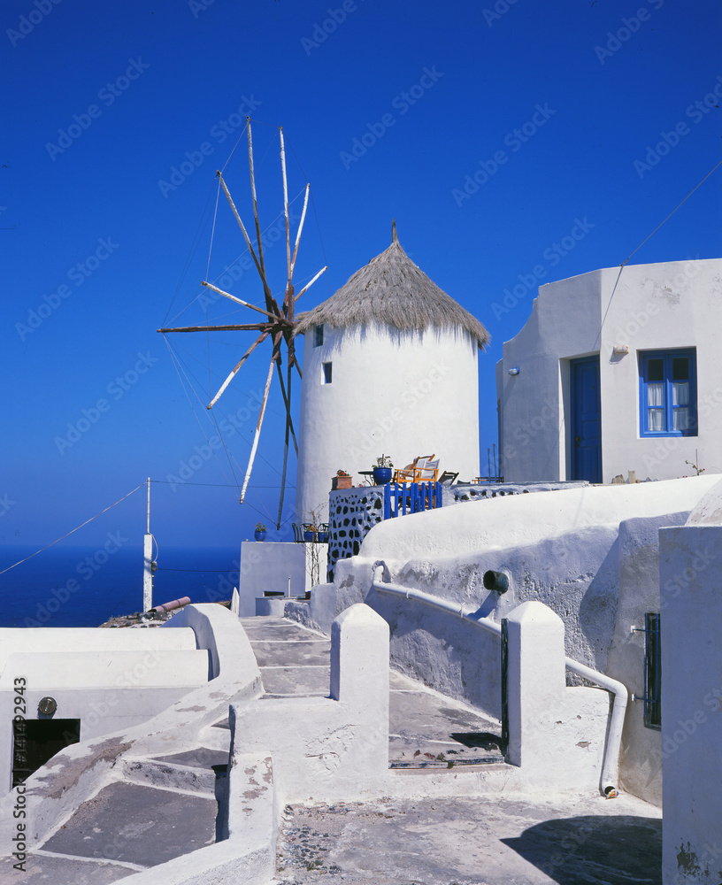 Windmühle auf Santorin