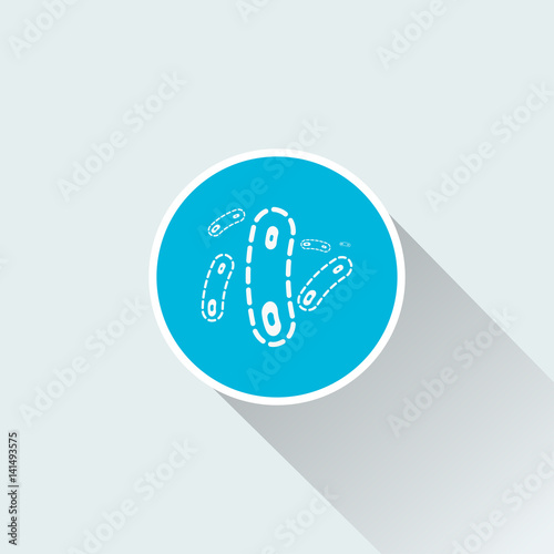 flat bacteria icon