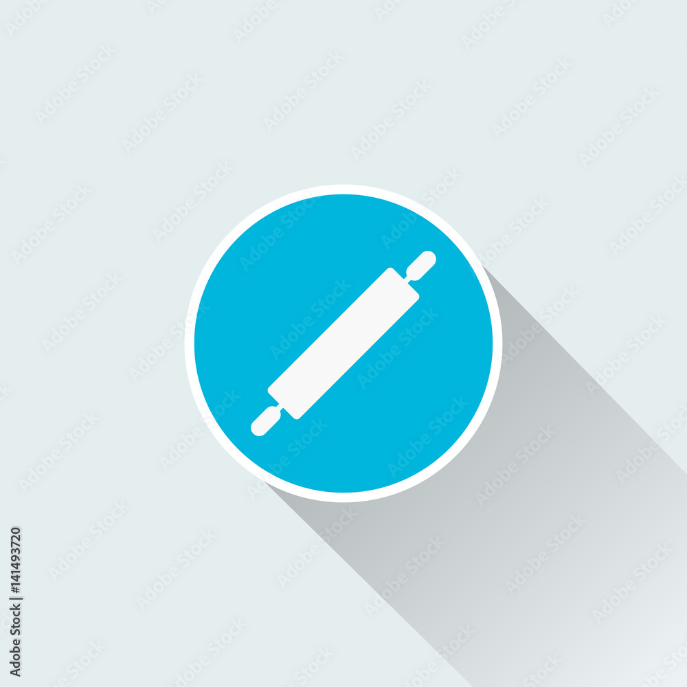 flat rolling pin icon flat rolling pin icon