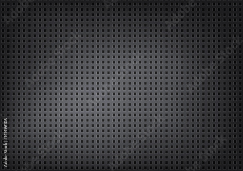 Abstract metal background with small square holes