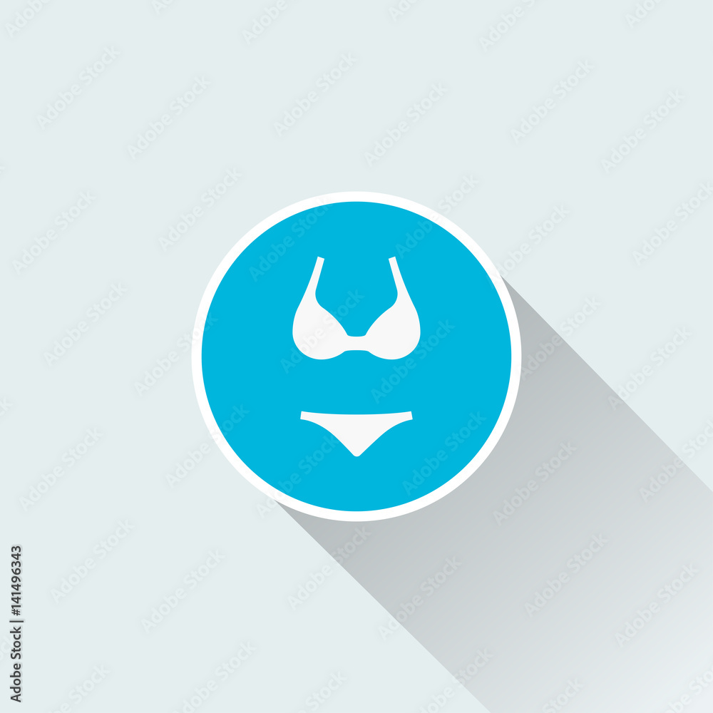 Flat swimsuit icon Flat swimsuit icon
