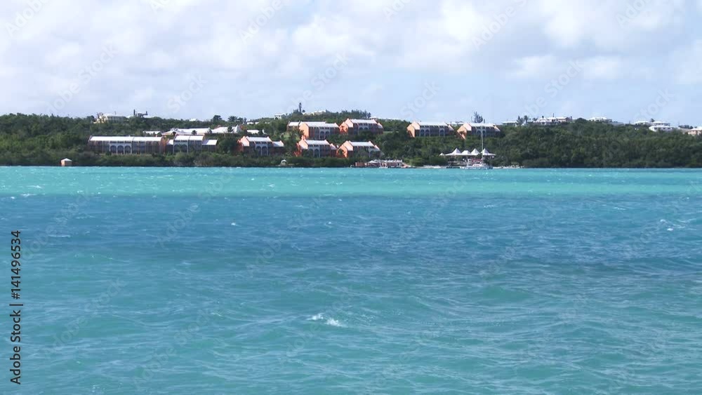 Choppy sea in beautiful bay in Bermuda on a windy day. Choppy sea in beautiful bay in Bermuda on a windy day.