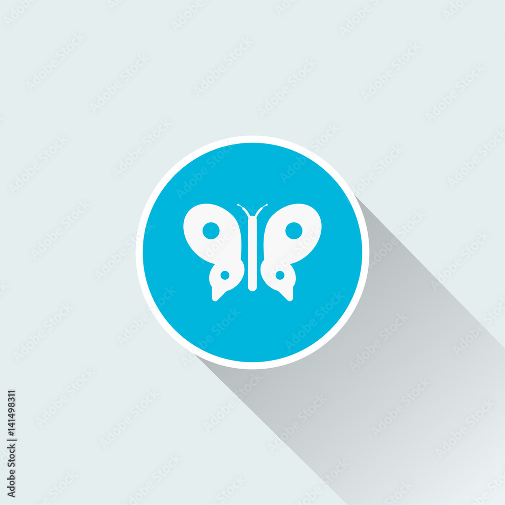 flat butterfly icon flat butterfly icon