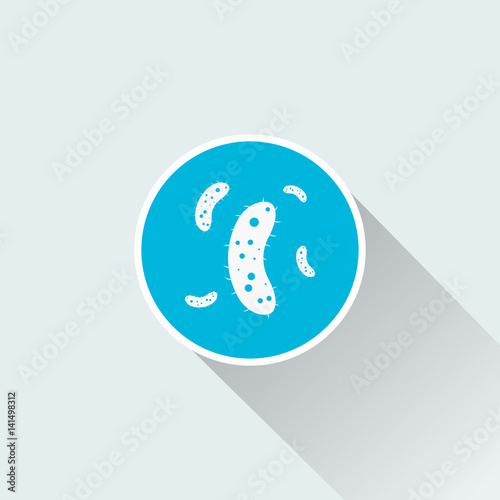 flat bacteria icon