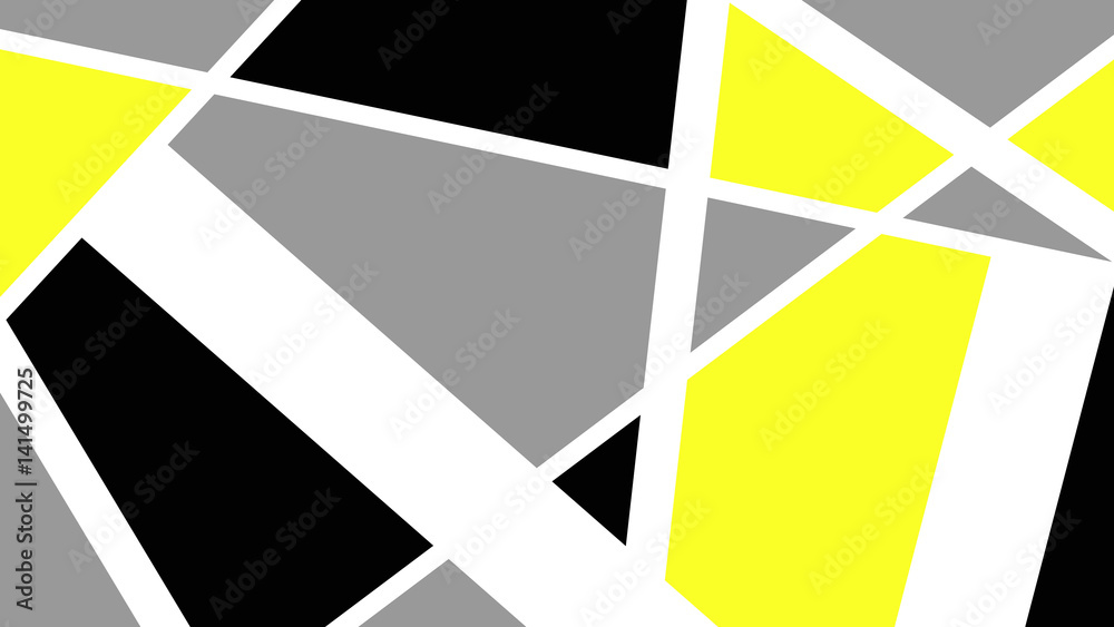 background triangles and shapes in neon yellow
