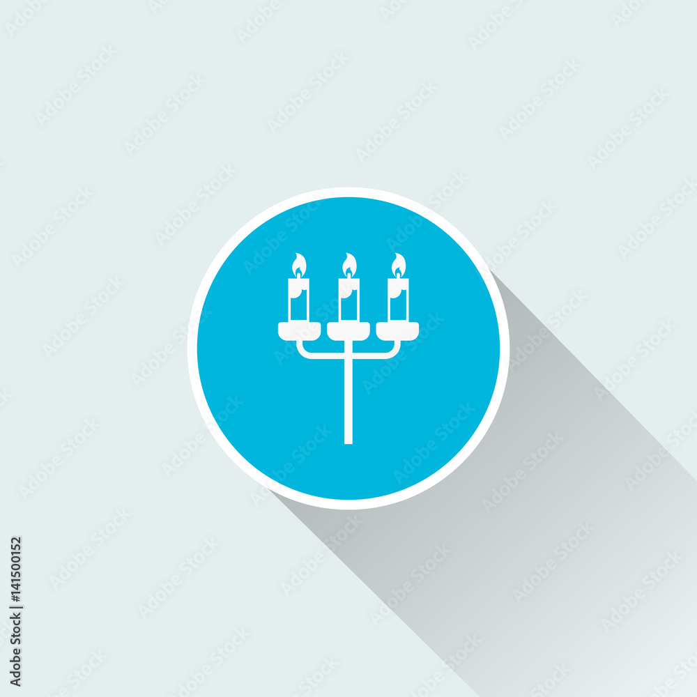 Flat Candlestick icon Flat Candlestick icon
