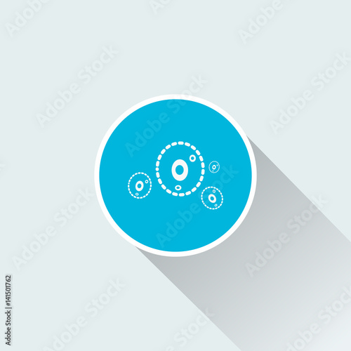 flat bacteria icon