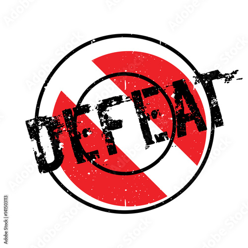 Defeat rubber stamp. Grunge design with dust scratches. Effects can be easily removed for a clean, crisp look. Color is easily changed.