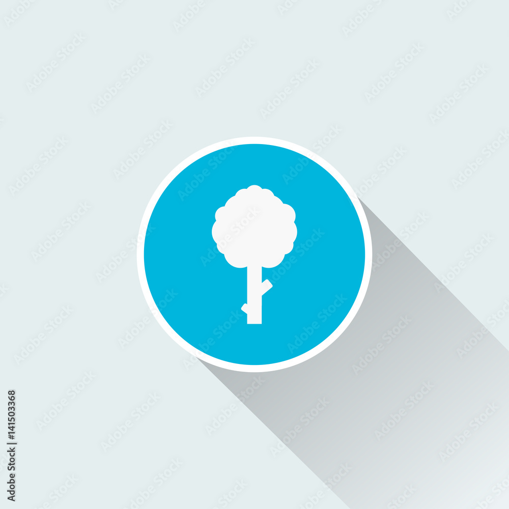 flat Tree icon design flat Tree icon design