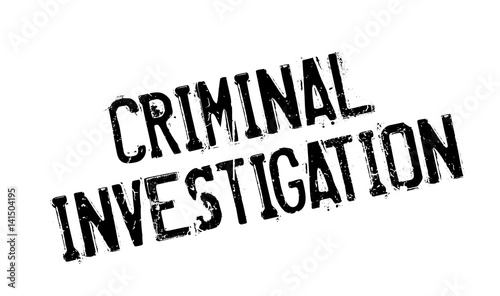 Criminal Investigation rubber stamp. Grunge design with dust scratches. Effects can be easily removed for a clean, crisp look. Color is easily changed.