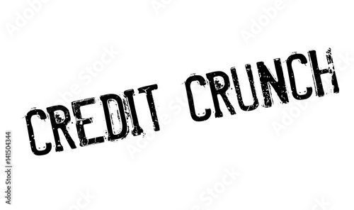 Credit Crunch rubber stamp. Grunge design with dust scratches. Effects can be easily removed for a clean, crisp look. Color is easily changed.
