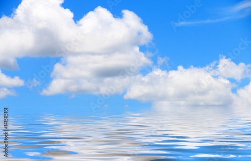 Sky and clouds Water reflection