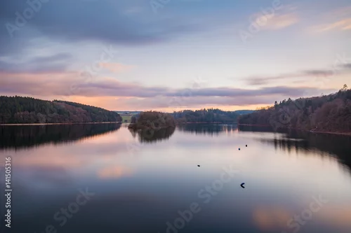 Obraz Kolorowe Sunset Talsperre