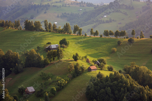 Traditional romanian scenic, in Carpathian Mountains